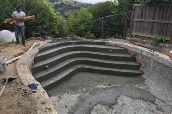 swimming pool stairs